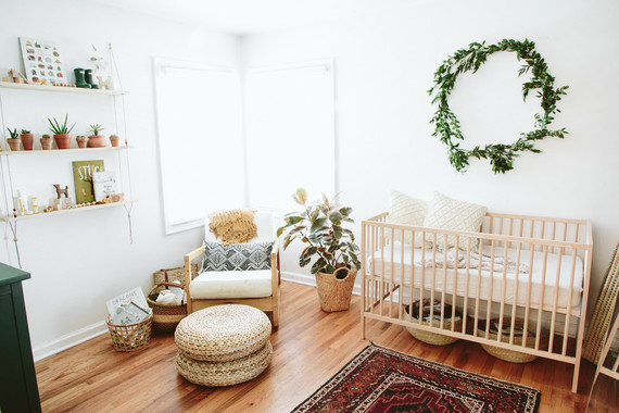 natural bohemian nursery Inspiration