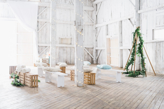 Modern barn wedding inspiration