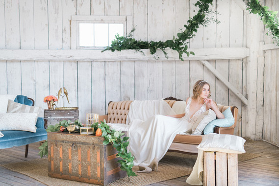 Modern barn wedding inspiration