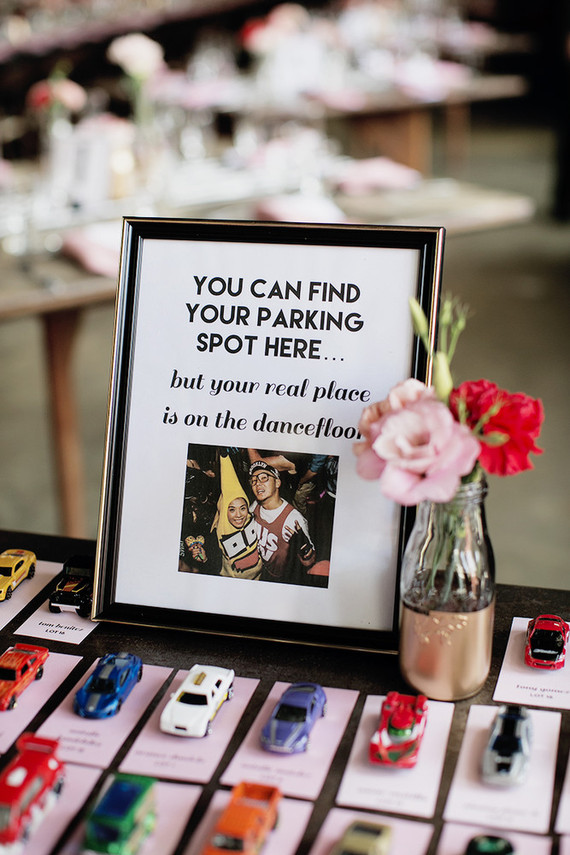 Toy car escort cards