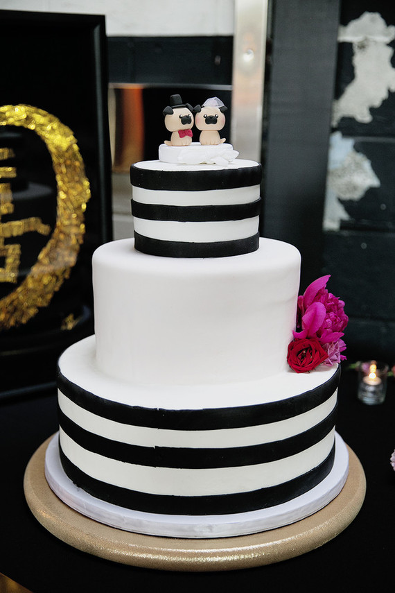 Black and white cake