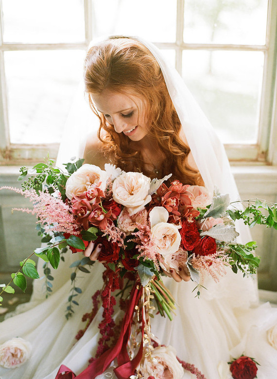 Red and pink bouquet