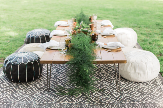 modern camp themed 1st birthday