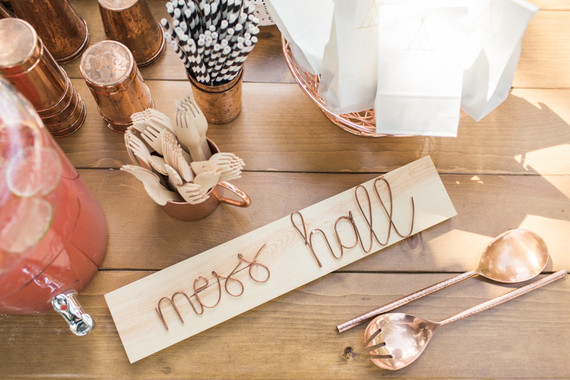 modern camp themed 1st birthday