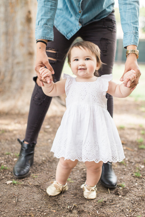 modern camp themed 1st birthday