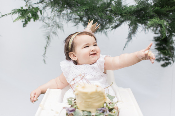 modern camp themed 1st birthday