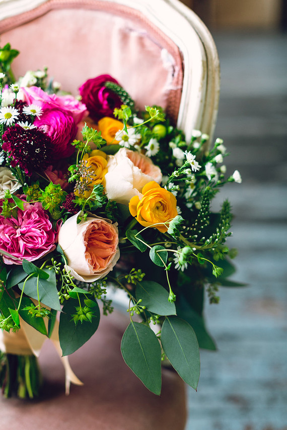 Summer bridal bouquet