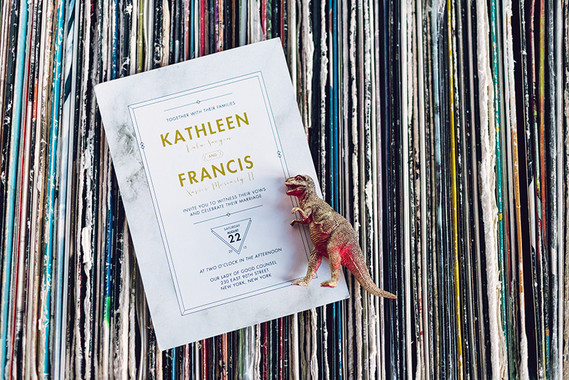 Modern wedding invitation