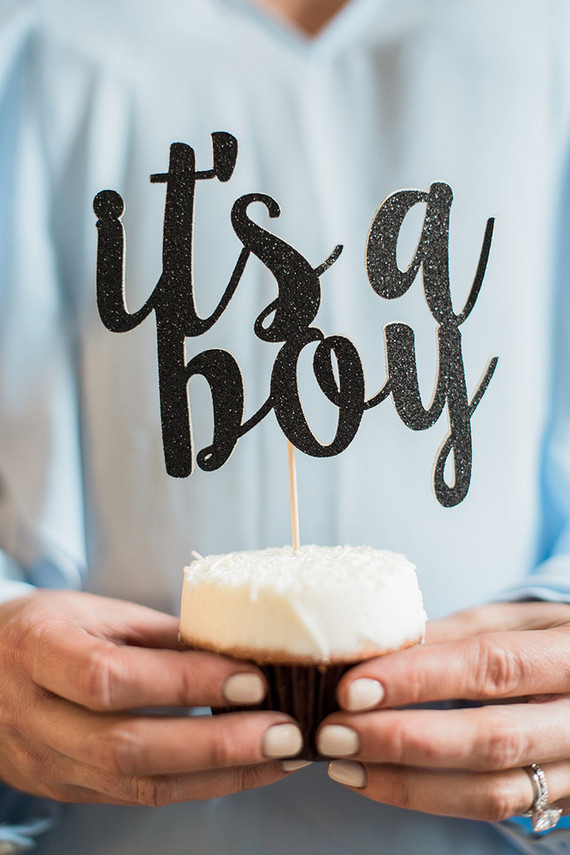 black and white baby shower