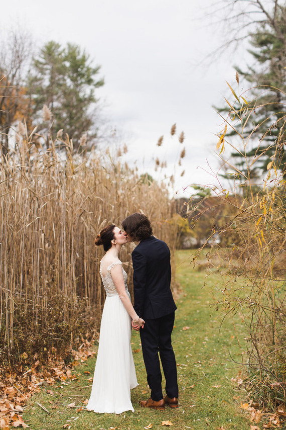 Fall woodland wedding