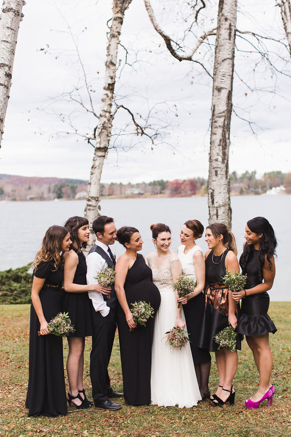Black bridesmaid dresses Inspiration