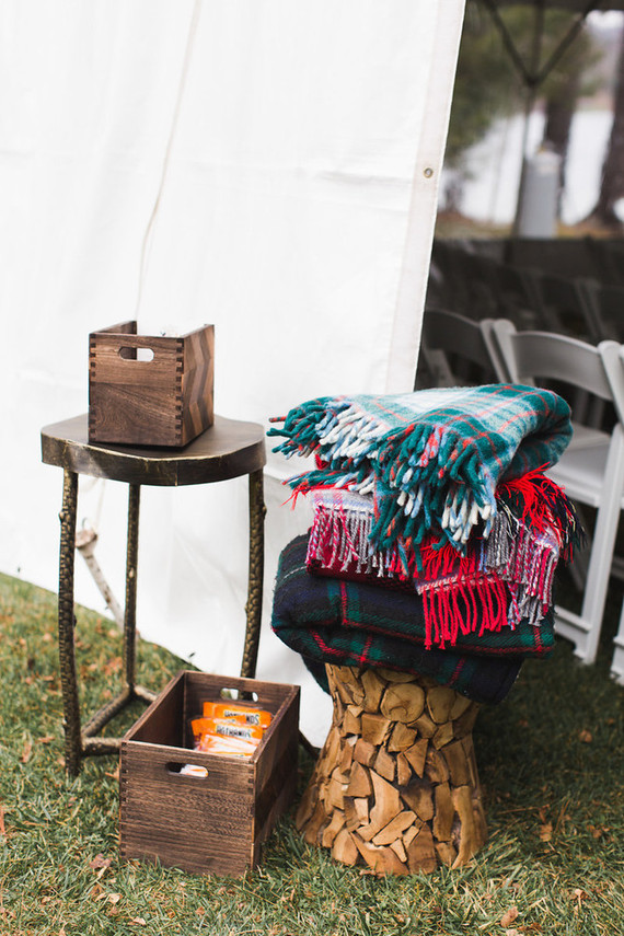 Fall woodland wedding