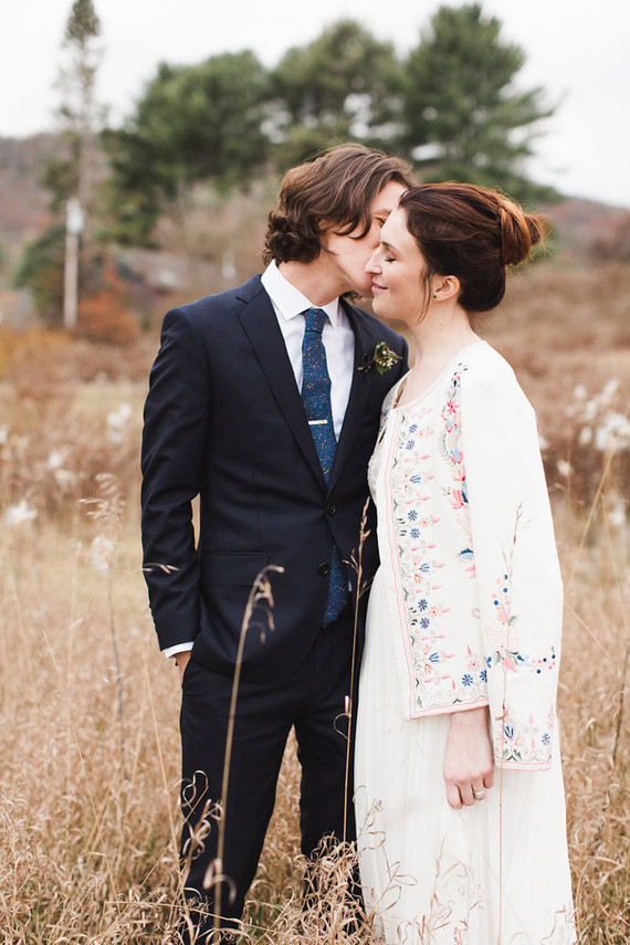 Fall woodland wedding