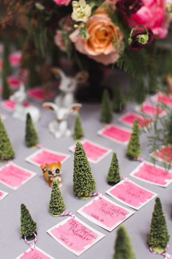 Fall woodland wedding