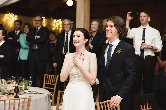 Fall woodland wedding