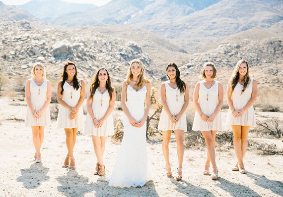 Bohemian bridesmaids