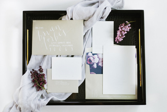 Modern wedding invitations