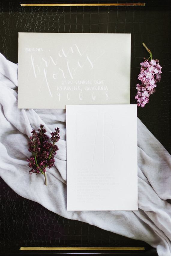 Modern wedding invitations