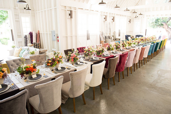 Colorful tablescape