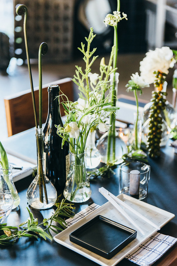 Modern black and white wedding inspiration Inspiration