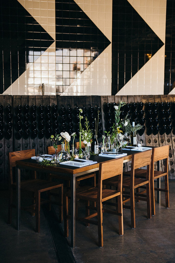 Modern black and white wedding inspiration