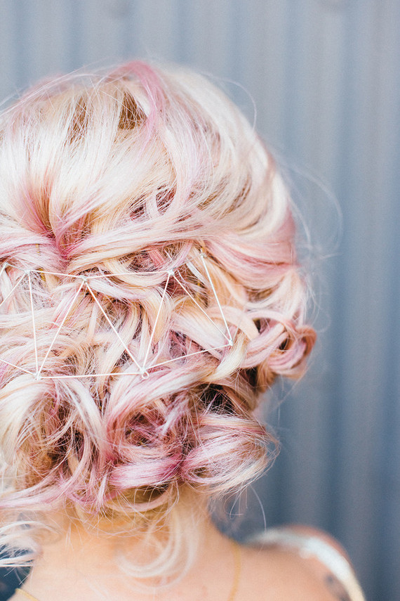 Modern wedding hairstyle