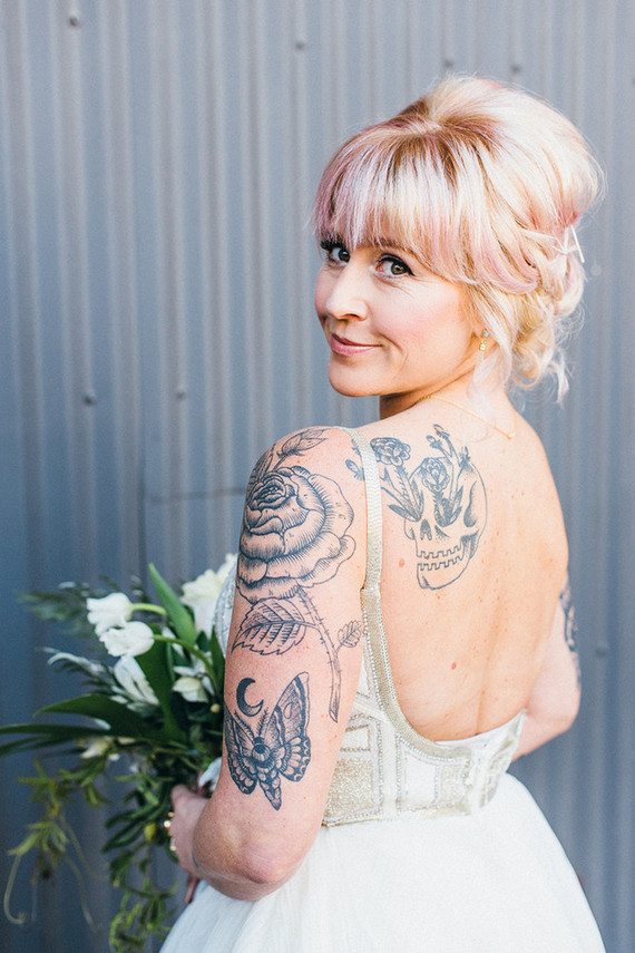 Modern wedding hairstyle