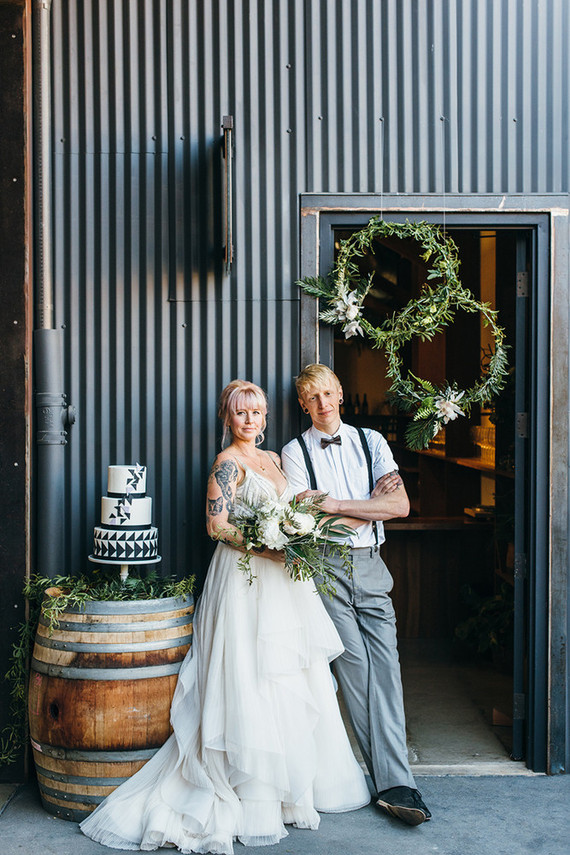 Modern black and white wedding inspiration Inspiration