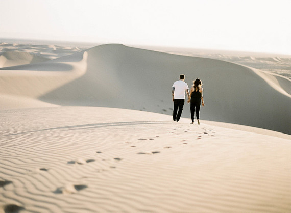 Desert engagement shoot at Algodones Sand Dunes