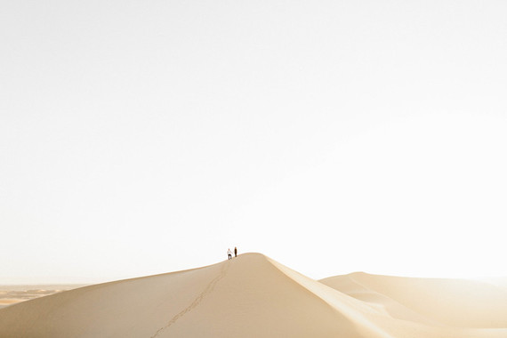 Desert engagement shoot at Algodones Sand Dunes