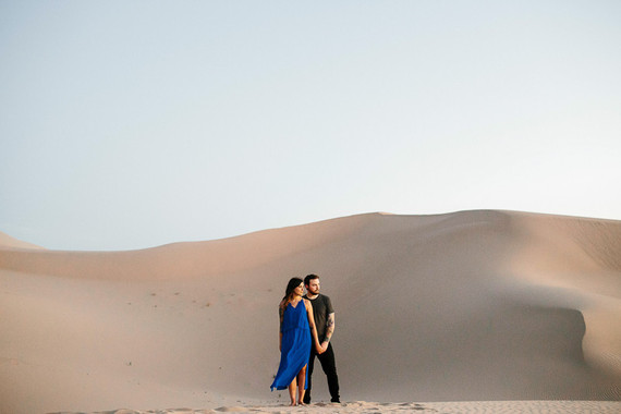 Desert engagement shoot at Algodones Sand Dunes