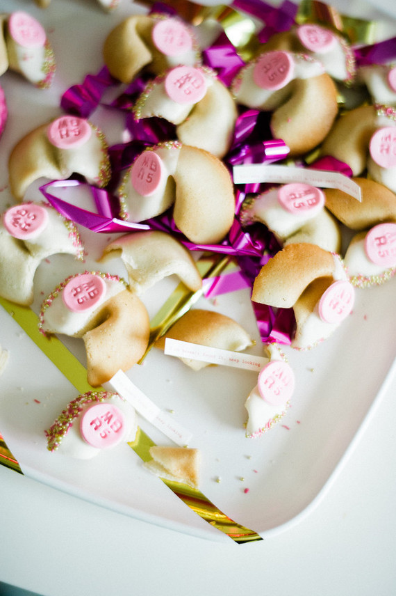 Hot pink and gold party ideas