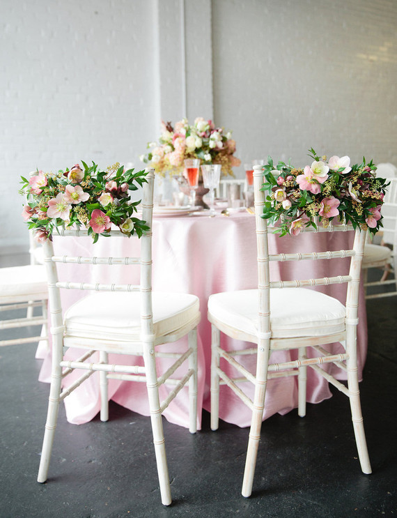 Floral chair backs