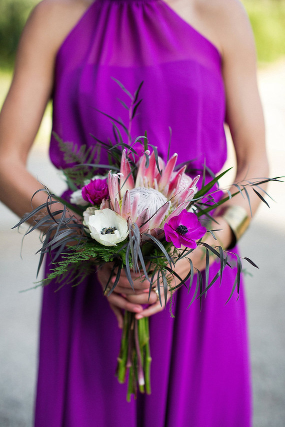 Purple bridesmaid dress