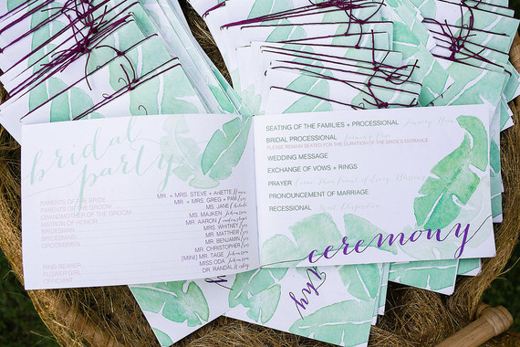 Palm pattered programs Inspiration