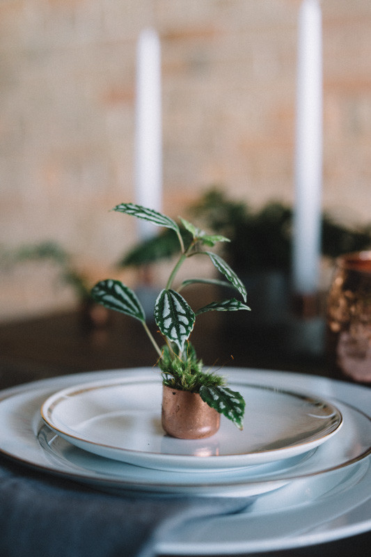 Green and copper wedding inspiration