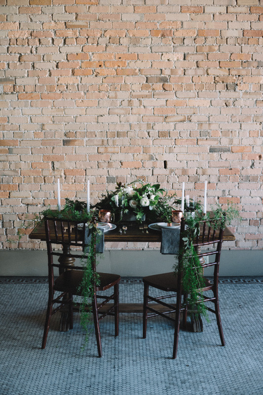 Green and copper wedding inspiration