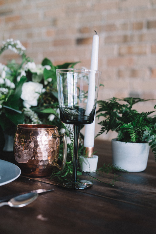 Green and copper wedding inspiration