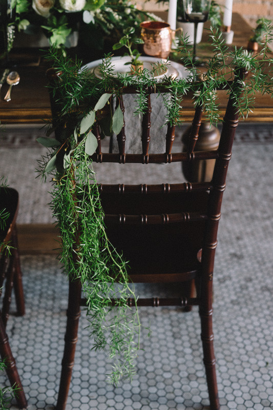 Green and copper wedding inspiration