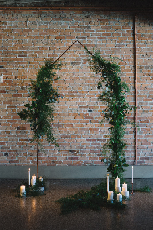 Green and copper wedding inspiration