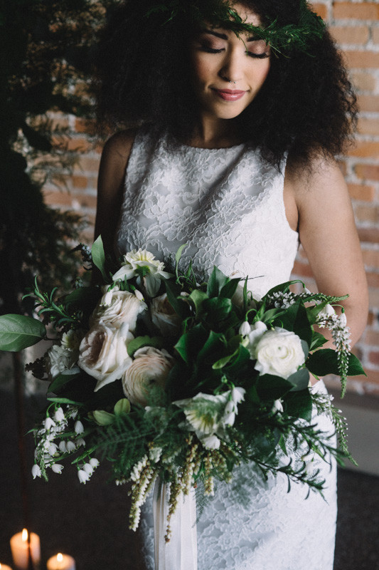 Green and copper wedding inspiration