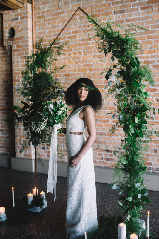 Green and copper wedding inspiration