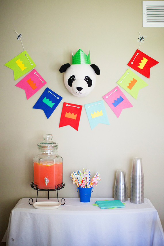 Colorful first birthday ideas