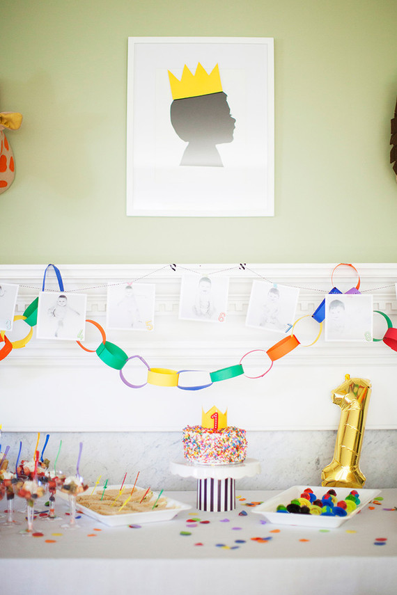 Colorful first birthday ideas