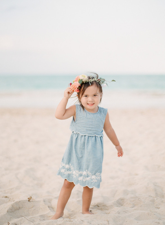 Little girls with flower crowns