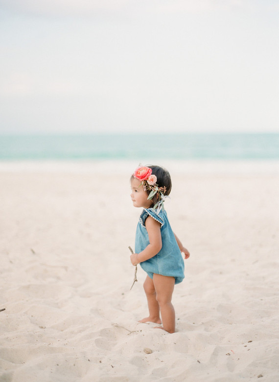 Little girls with flower crowns