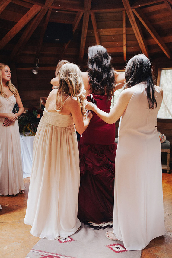 Red Vera Wang wedding dress