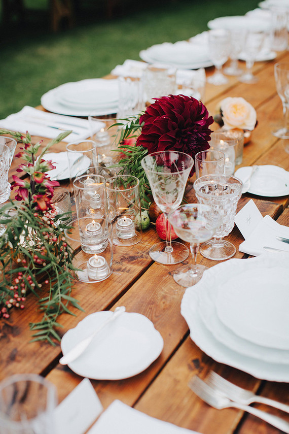 Rustic wedding decor