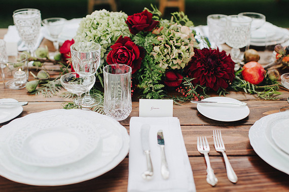 Rustic wedding decor