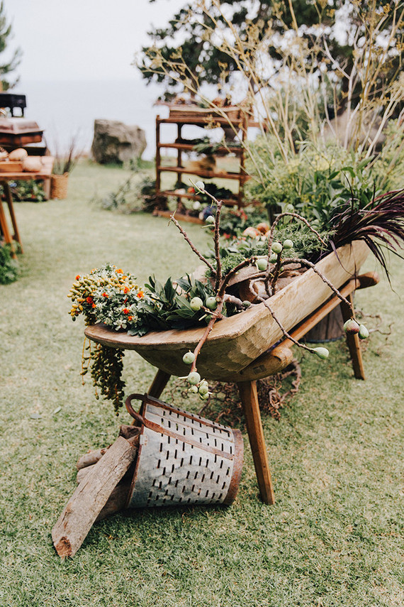 Fall harvest food display